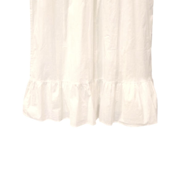 Vineyard Vines Marina Dress Large White Midi Puffy Sleeves Summer Tiered - Picture 13 of 16
